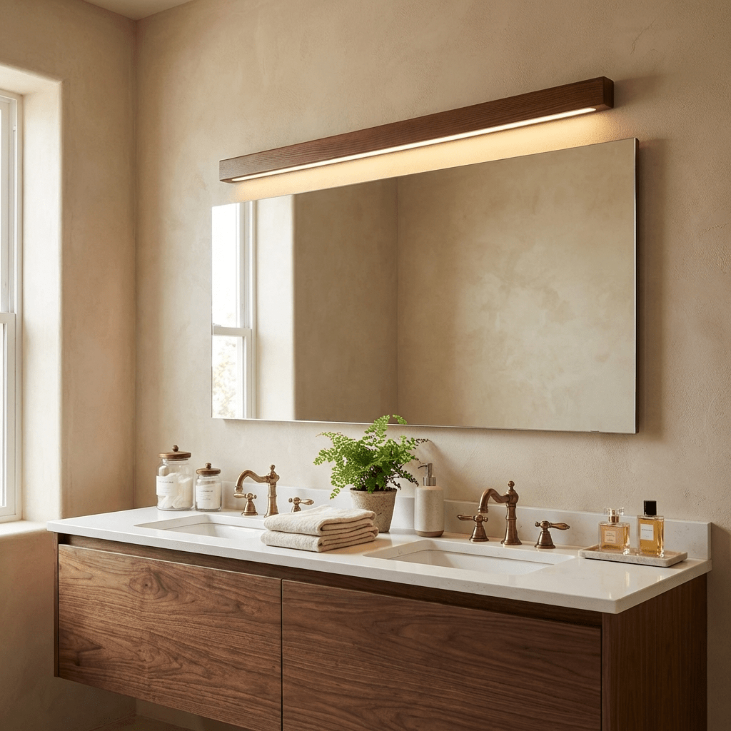 Fepia Linear Wood Indoor Wall Light