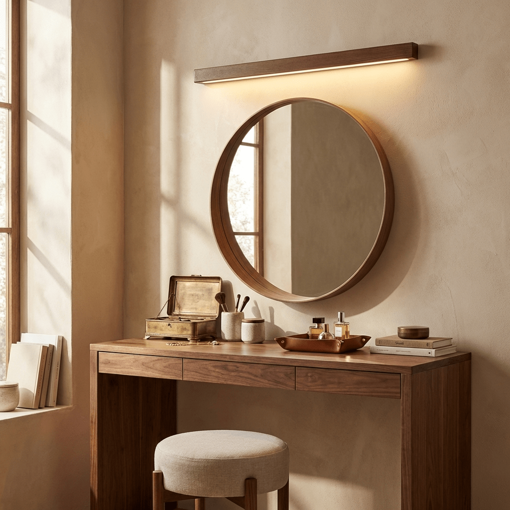 Fepia Linear Wood Indoor Wall Light