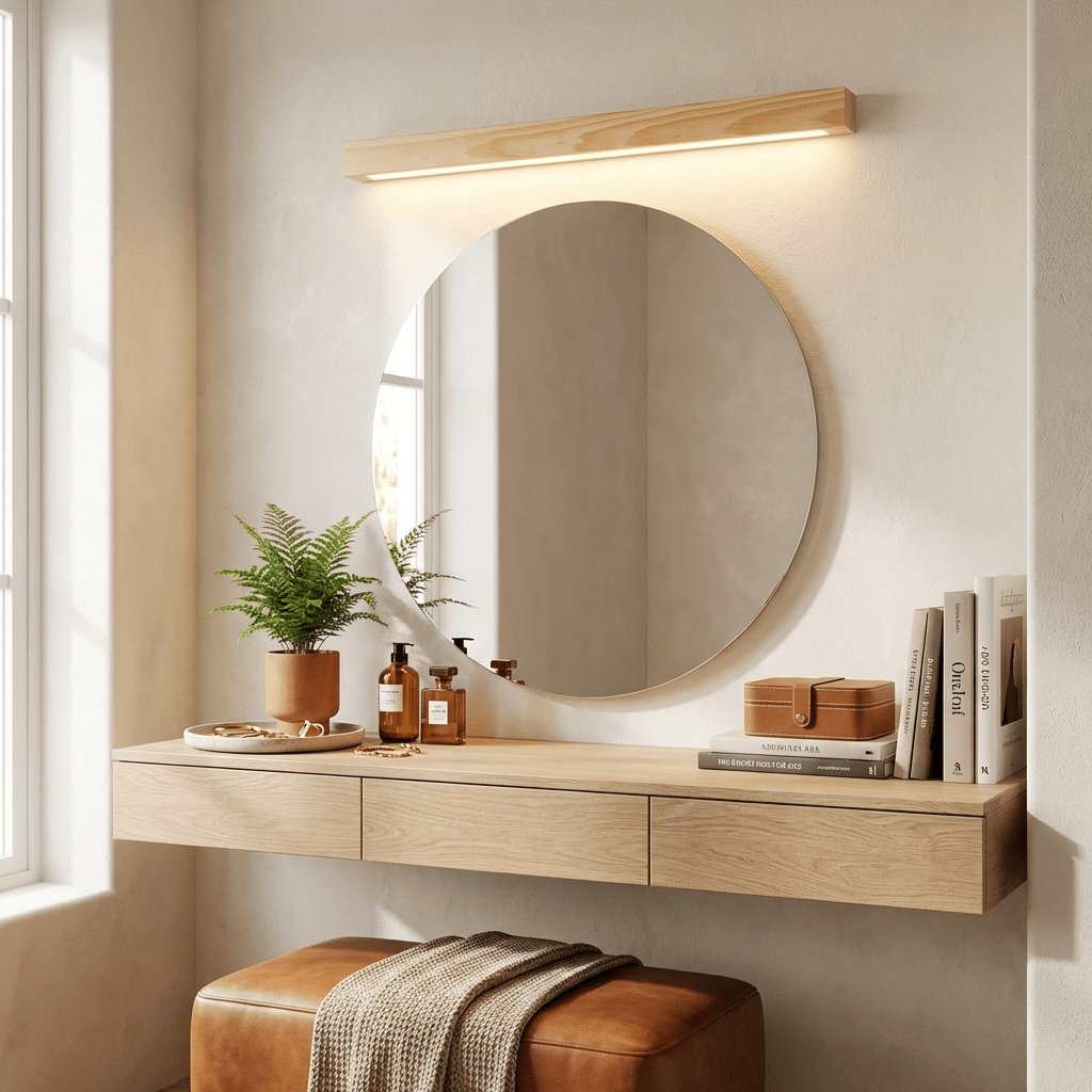 Fepia Linear Wood Indoor Wall Light