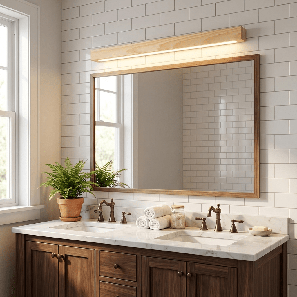 Fepia Linear Wood Indoor Wall Light
