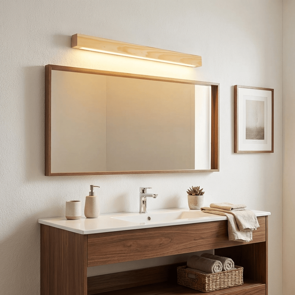 Fepia Linear Wood Indoor Wall Light