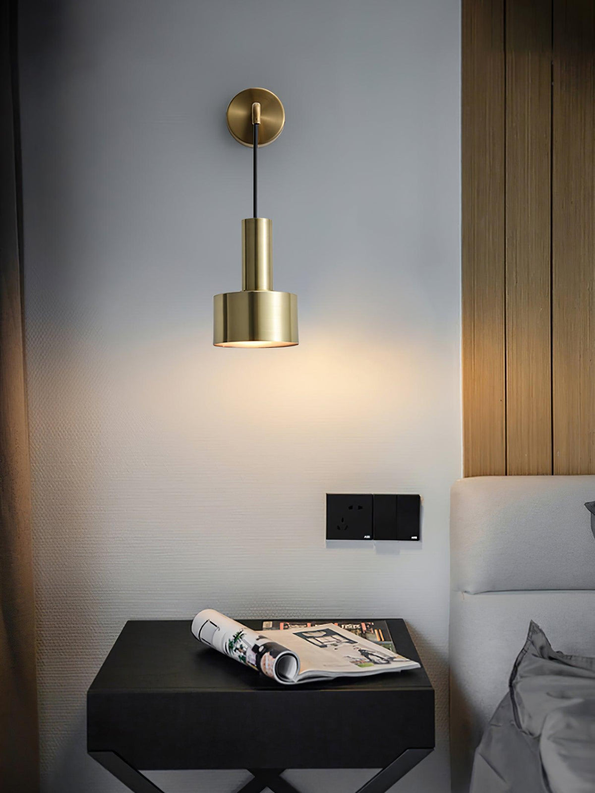 Alvina Modern Minimalist Brass Wall Light