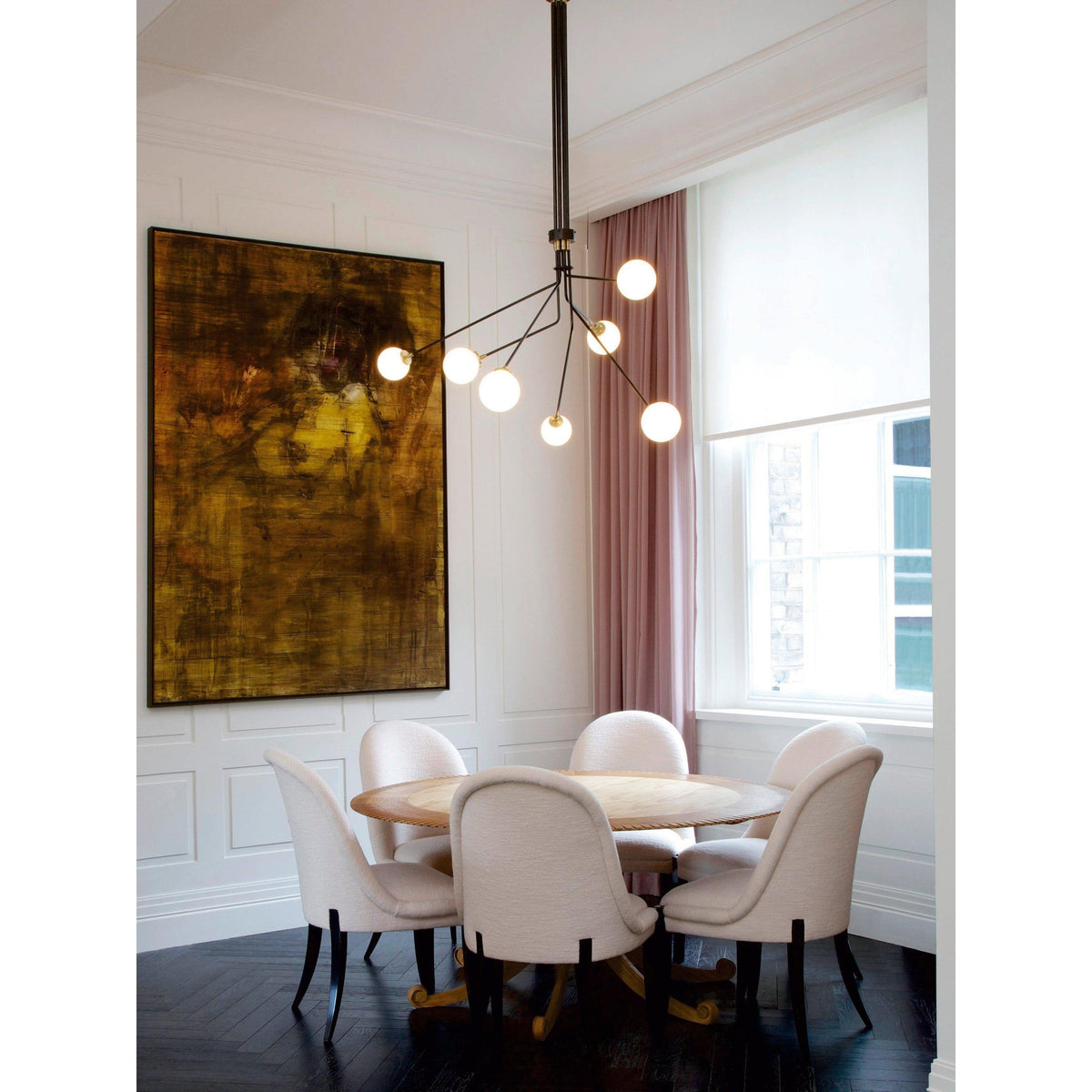 Vatnuvyo Modern Minimalist Brass Metal Glass Ceiling Lamp