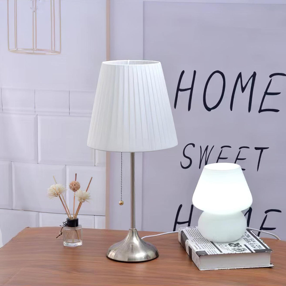 Simplicity  Pleated Fabric Table Lamp