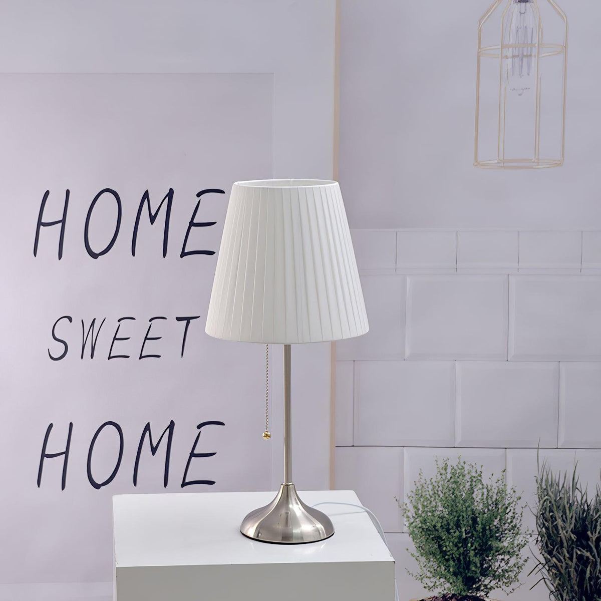 Simplicity  Pleated Fabric Table Lamp