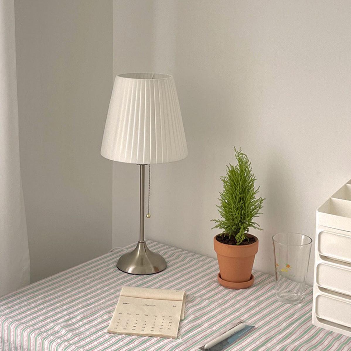 Simplicity  Pleated Fabric Table Lamp
