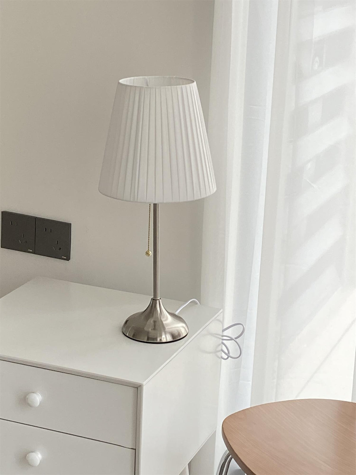 Simplicity  Pleated Fabric Table Lamp