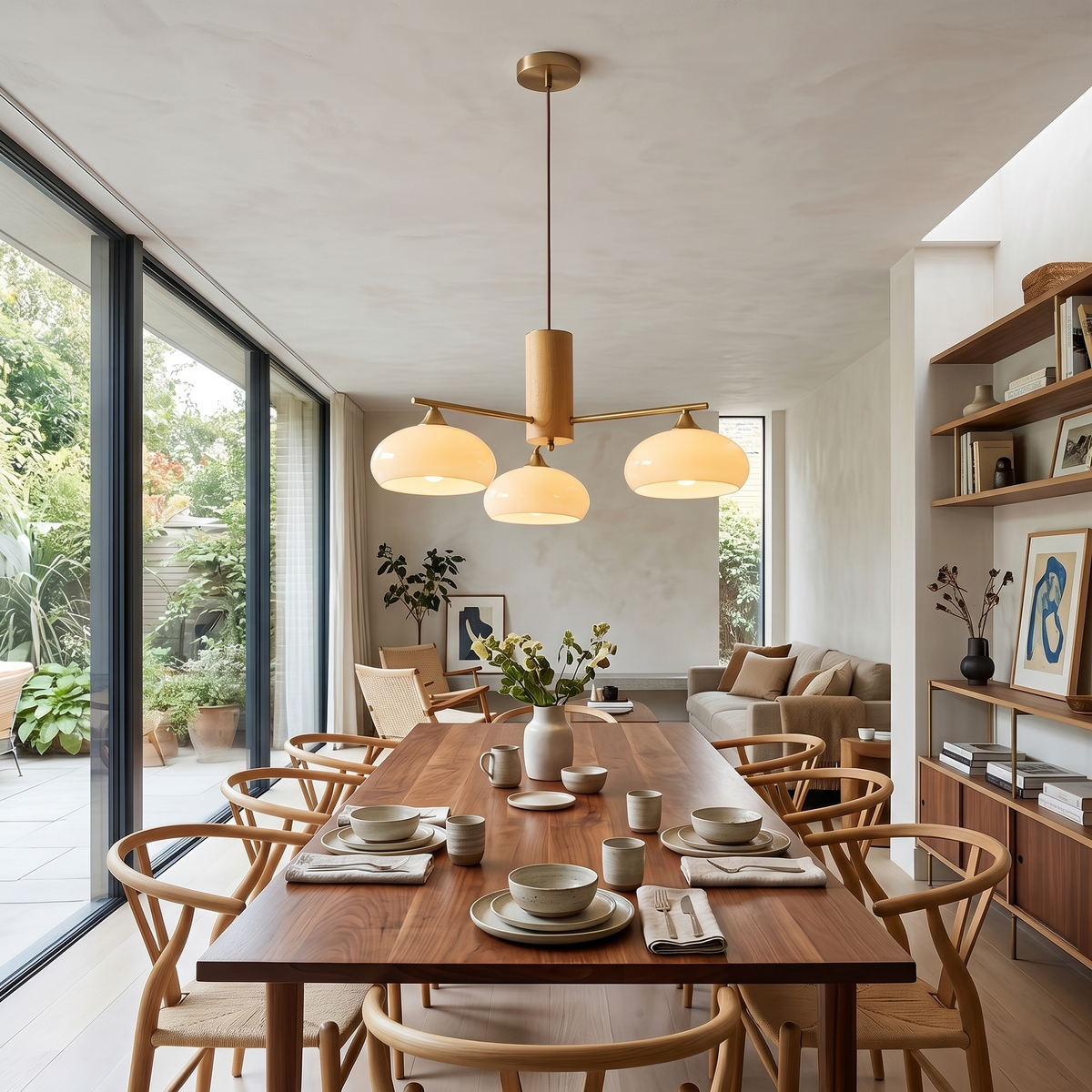 Bion Elliptical Persimmon Chandelier