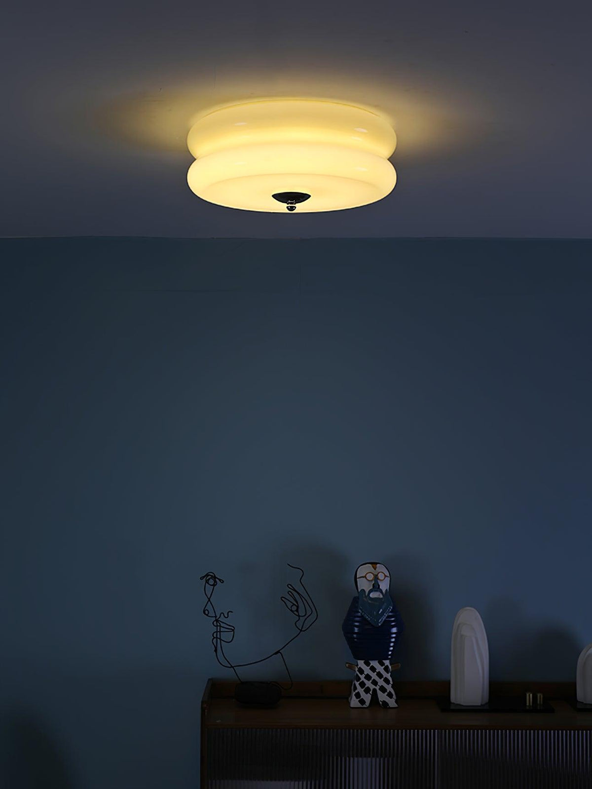 Eirinine Ceiling Light Art Deco Vintage Glass