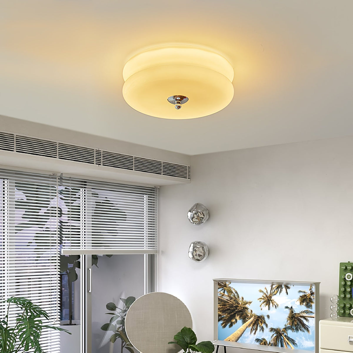 Eirinine Ceiling Light Art Deco Vintage Glass