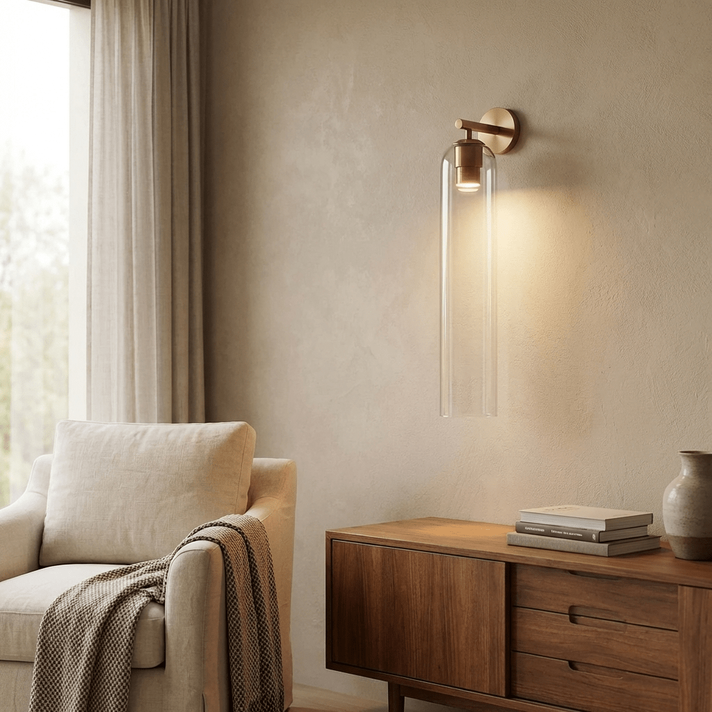 Peli Glass Indoor Wall Light