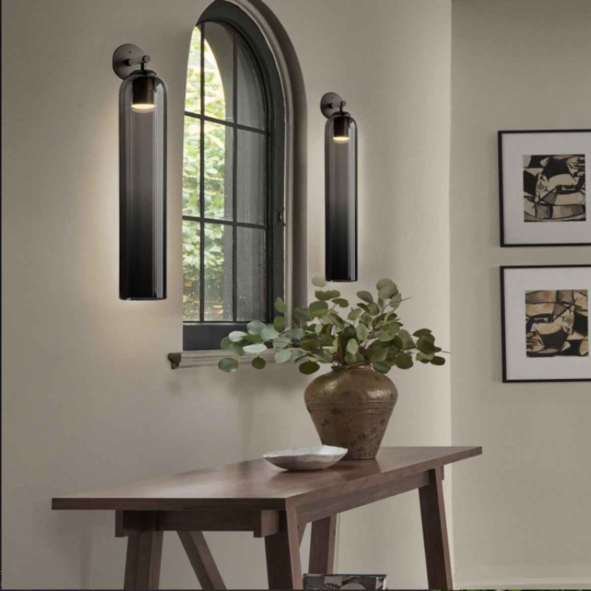 Peli Glass Indoor Wall Light