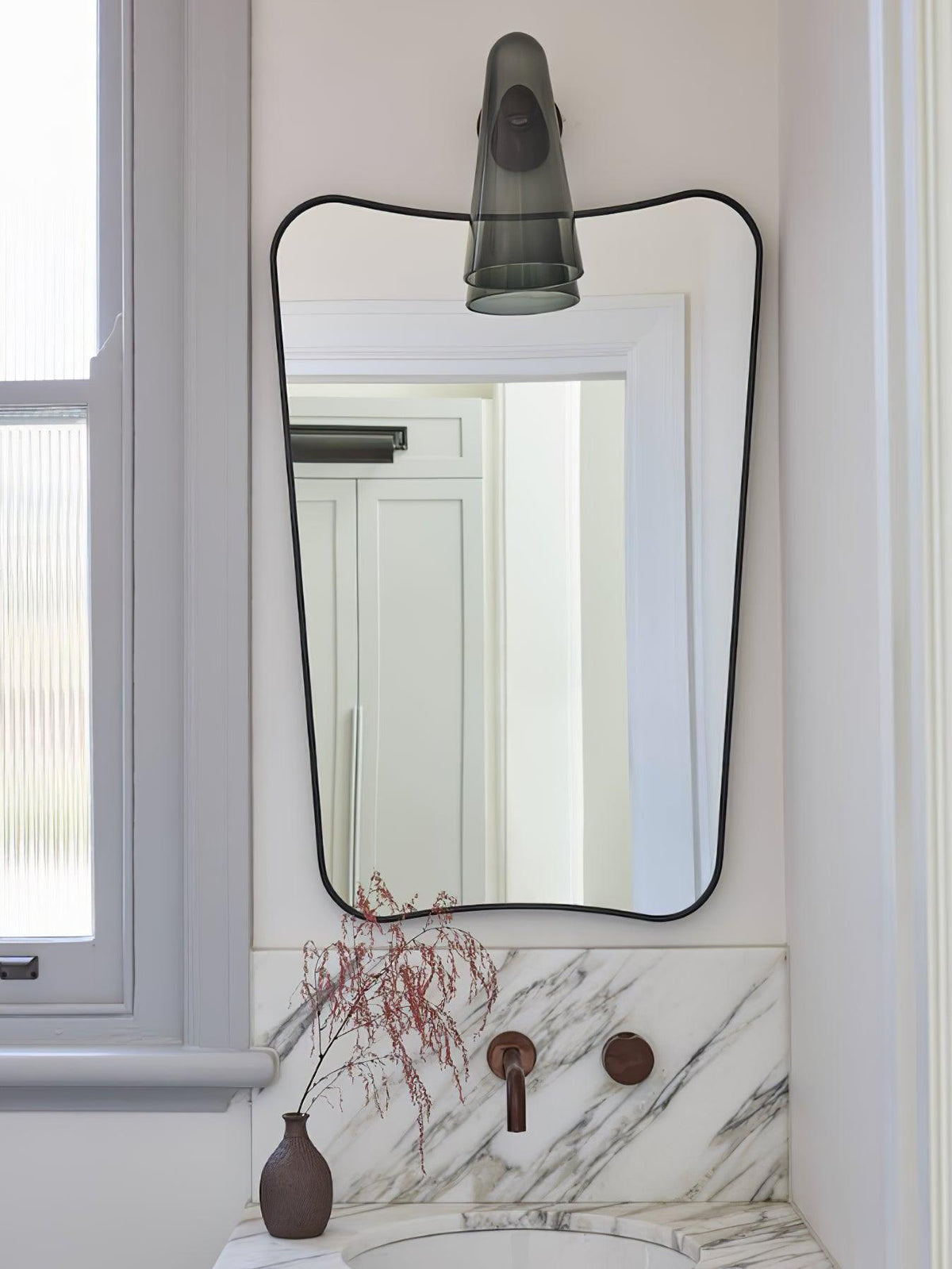 Velivira Conical Glass Wall Light