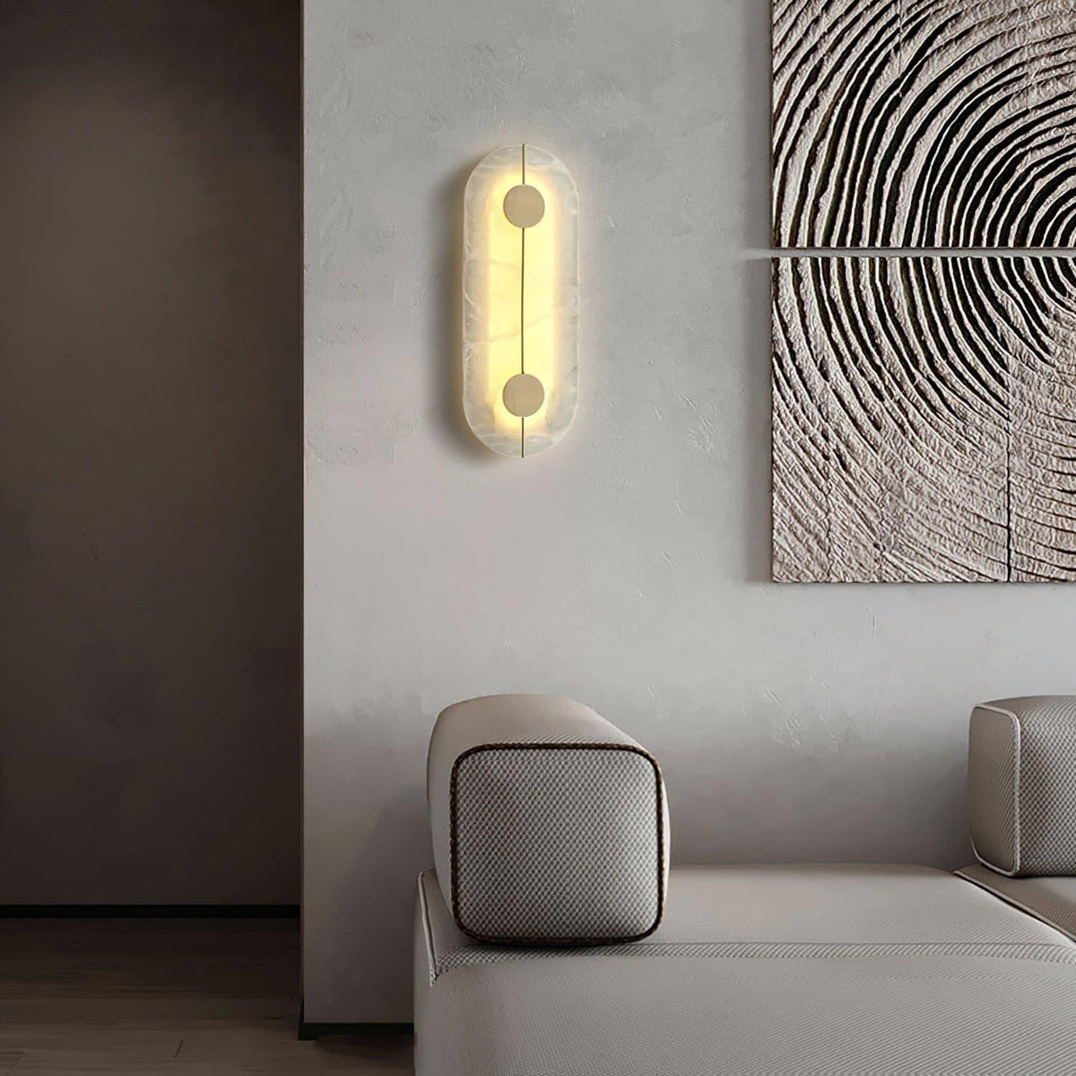 Citheira Minimalist Alabaster Wall Light