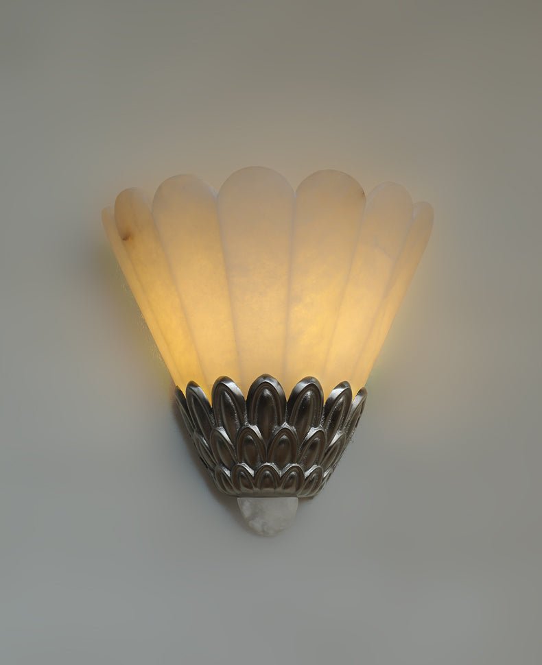Marbe Vintage Alabaster Petal Wall Lamp