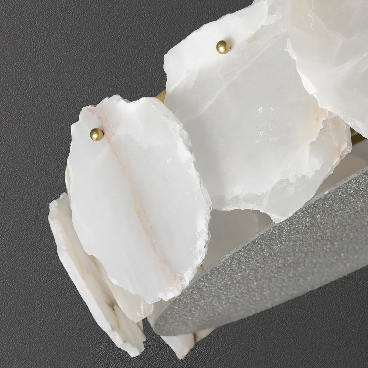 Elay Sophisticated Disc Flat Alabaster Glass Ceiling Light
