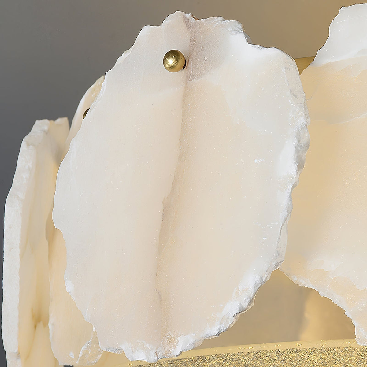 Elay Sophisticated Disc Flat Alabaster Glass Ceiling Light