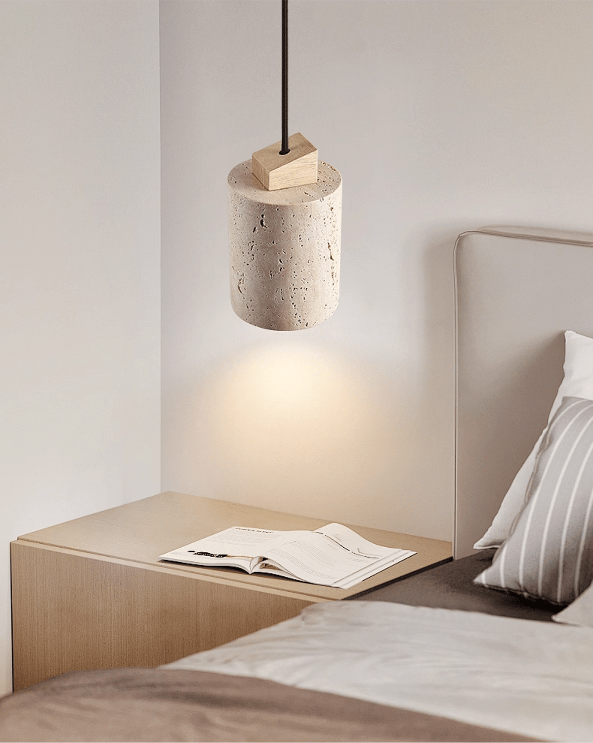 Opal Cylinder Pendant Lamp