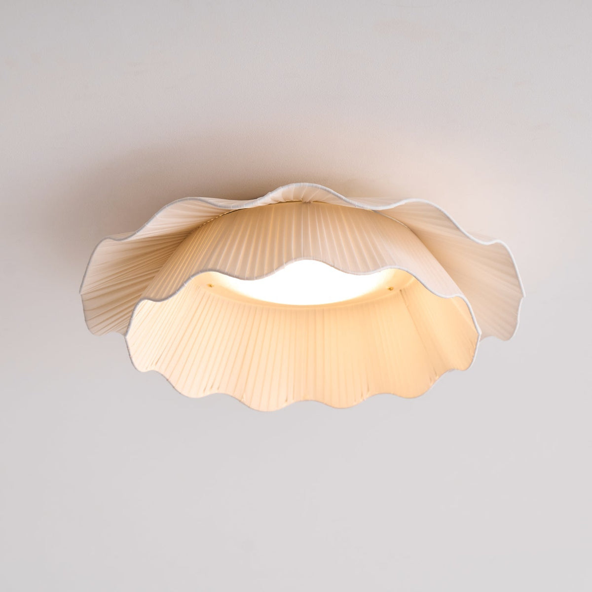 Yiuma Fabric Wave Flush Mount Ceiling Light