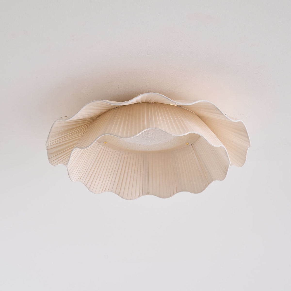 Yiuma Fabric Wave Flush Mount Ceiling Light