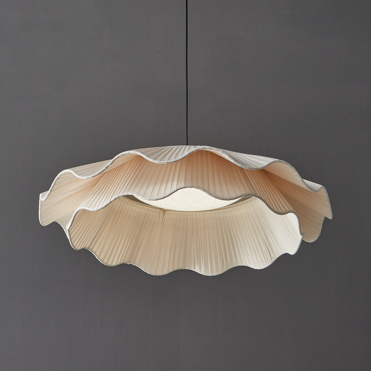 Zaeva Fabric Wave Pendant Light