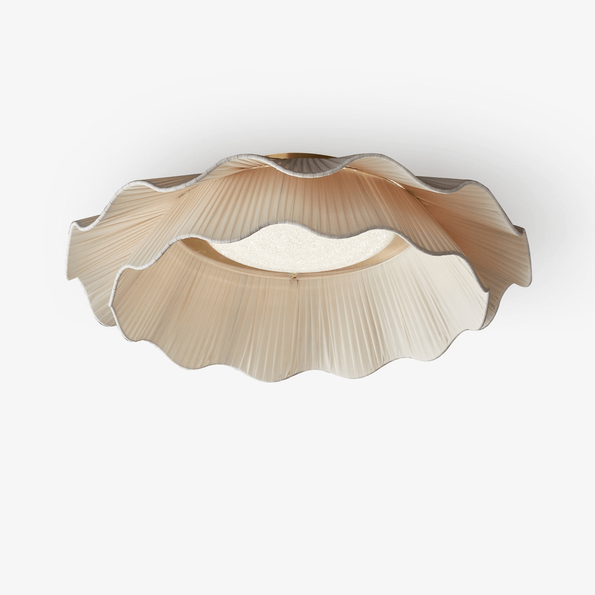 Yiuma Fabric Wave Flush Mount Ceiling Light