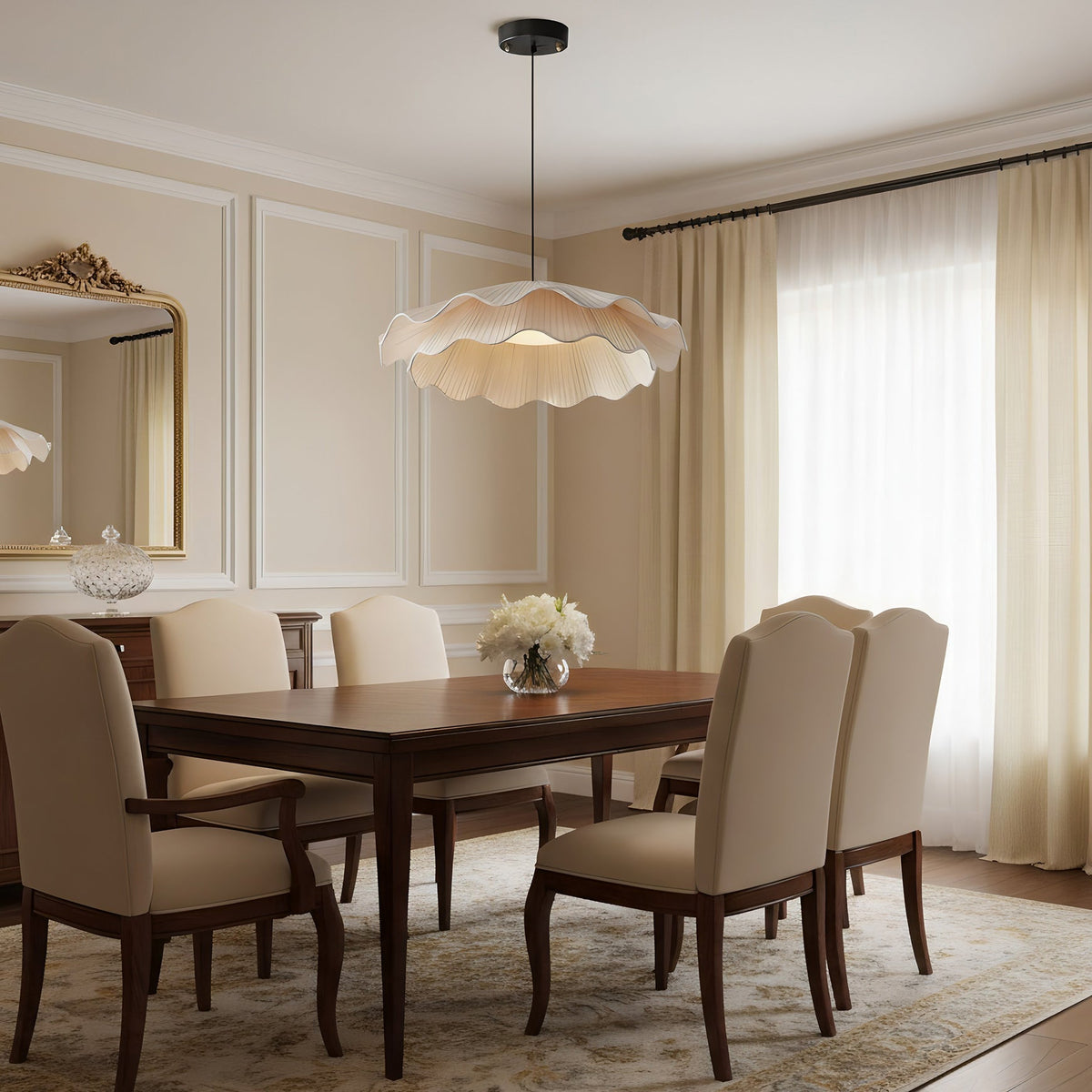 Zaeva Fabric Wave Pendant Light