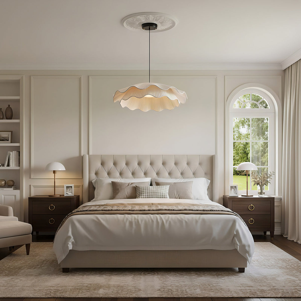 Zaeva Fabric Wave Pendant Light