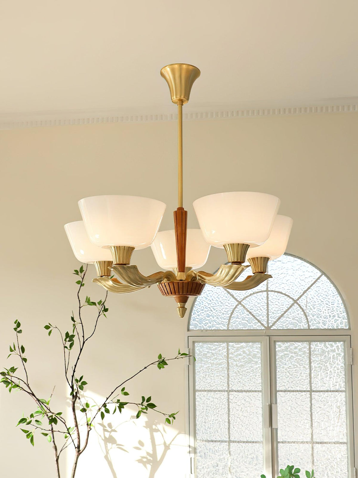 Rolvin Chandelier Flared Shade Vintage