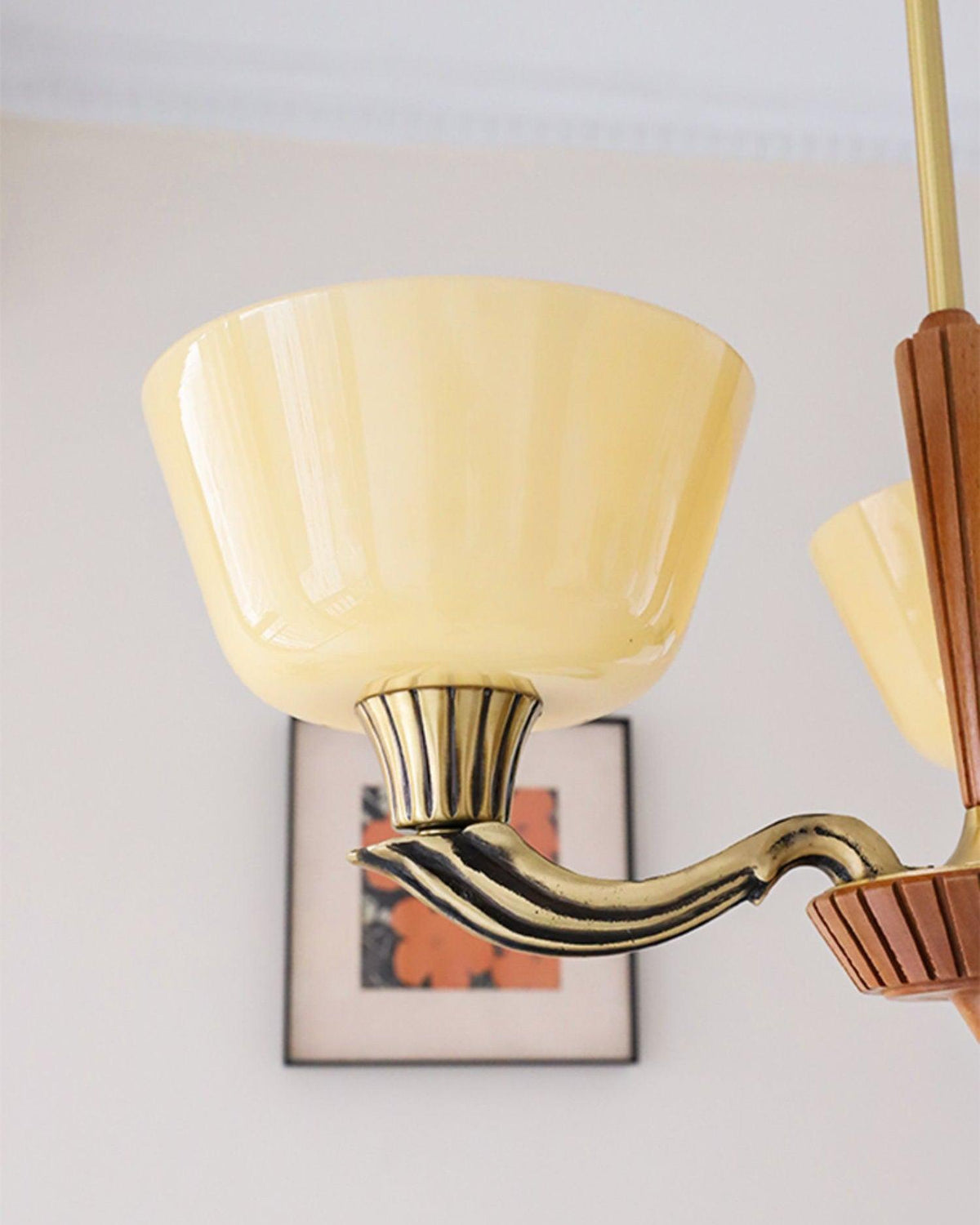 Rolvin Chandelier Flared Shade Vintage