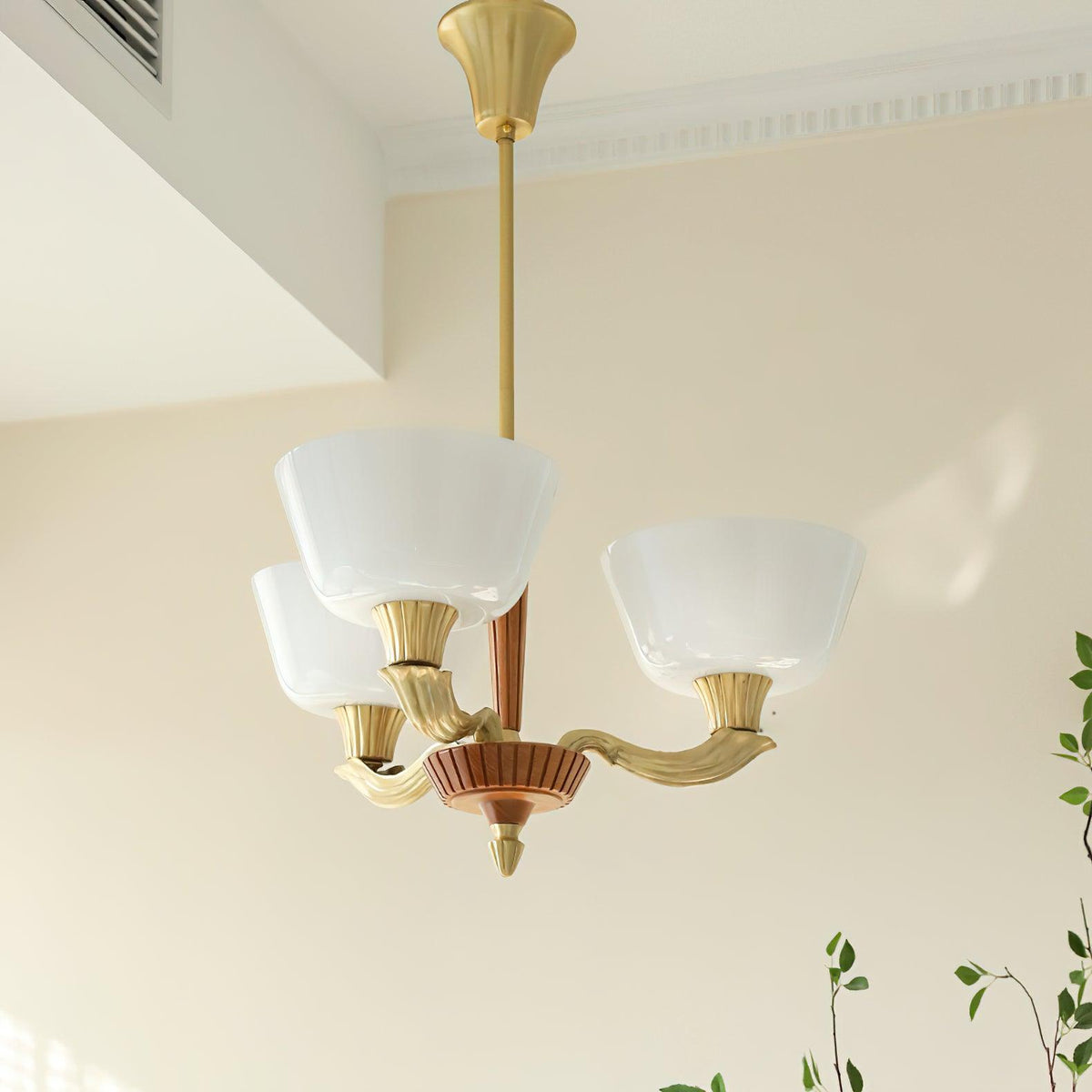 Rolvin Chandelier Flared Shade Vintage