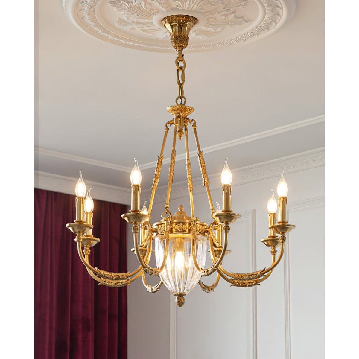 Valerix Brass Chandelier