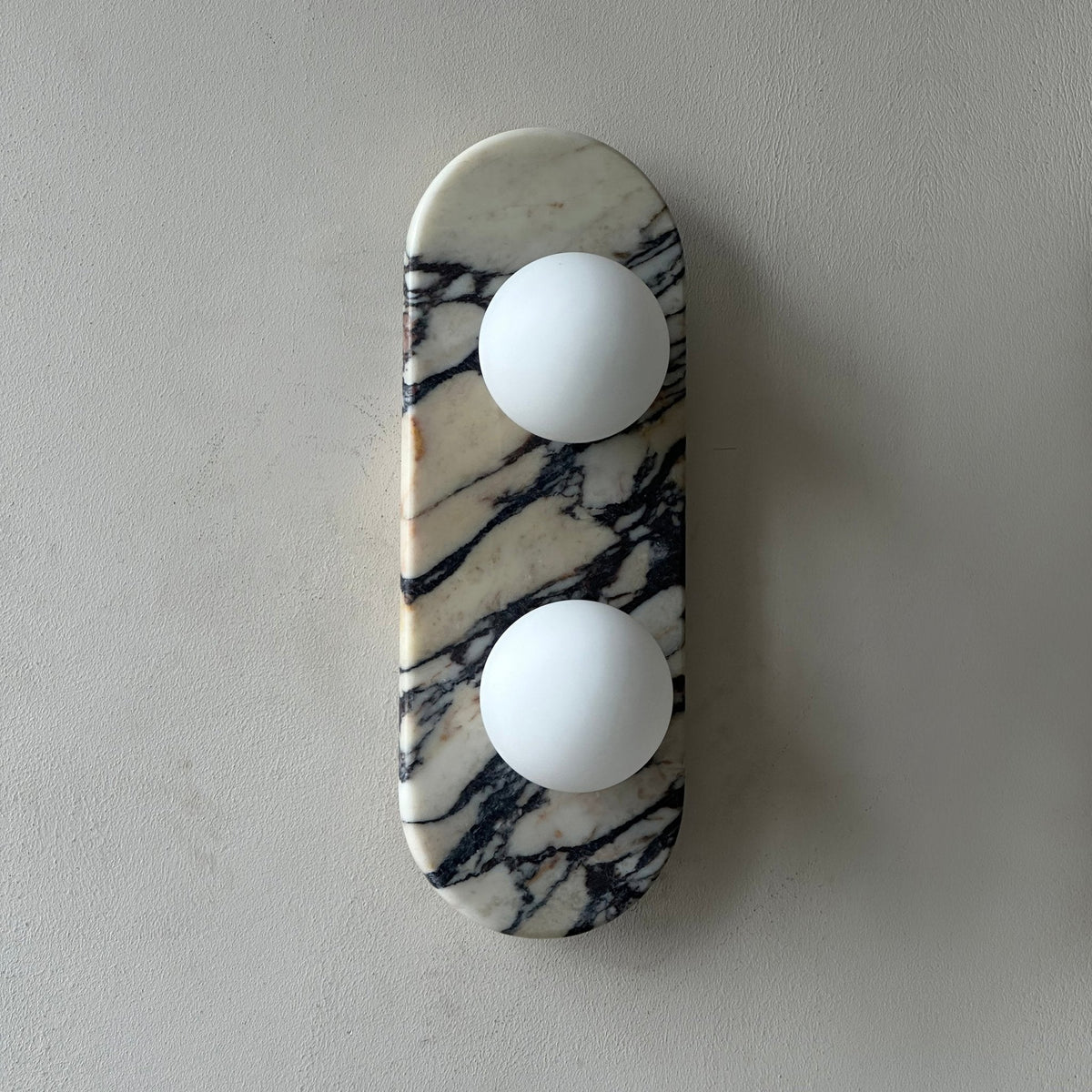Eirenise Elegance Unique Glass Marble Wall Lamp