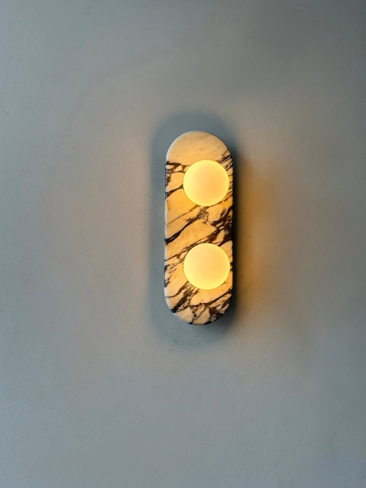 Eirenise Elegance Unique Glass Marble Wall Lamp