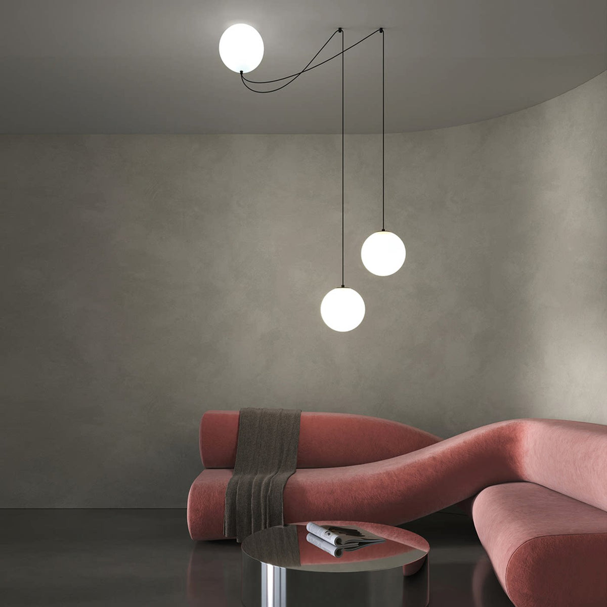 Asteris Noctis Globe Pendant Lamp