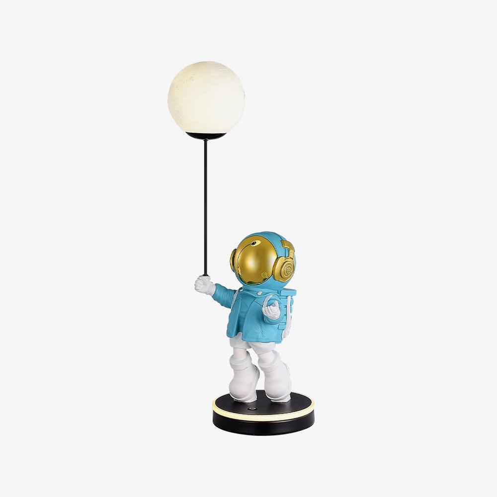 Stellar Astronaut and Planet Lamp