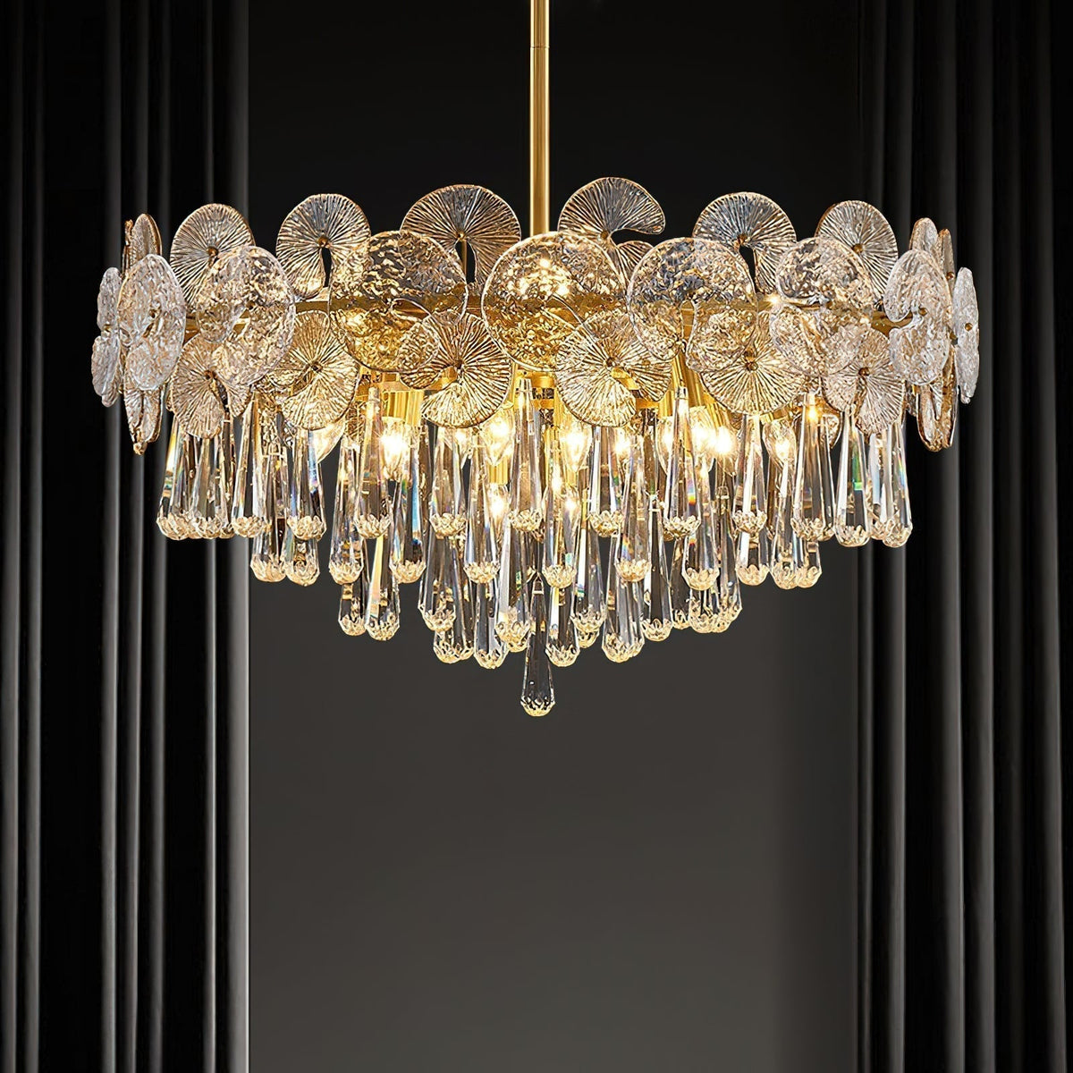 Caeluvyo Postmodern Luxury Elegance Crystal Chandelier
