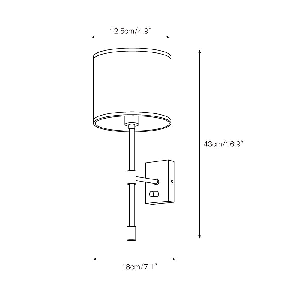 Ebnik Fabric Indoor Wall Light