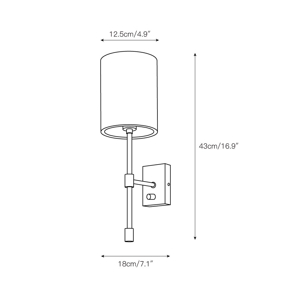 Ebnik Fabric Indoor Wall Light