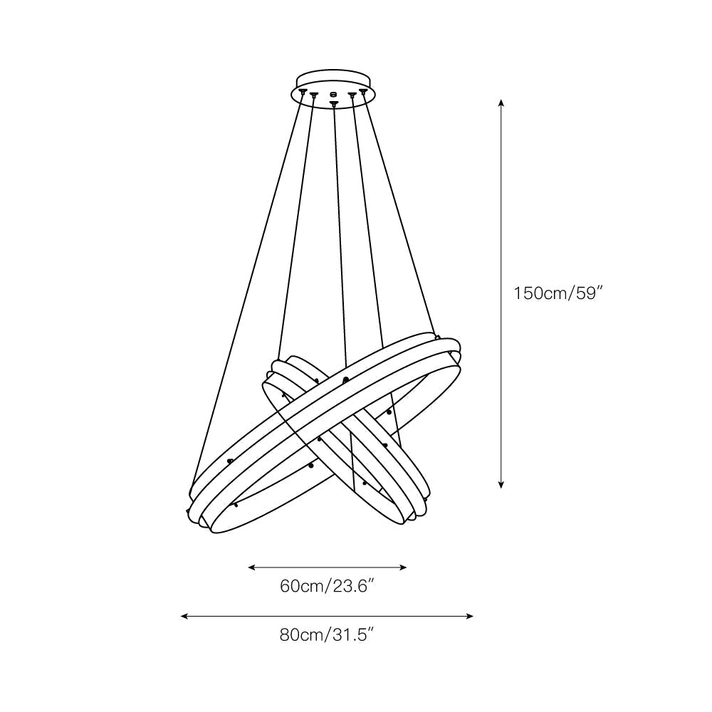 Himinuvyo Modern Minimalist LED  Chandelier