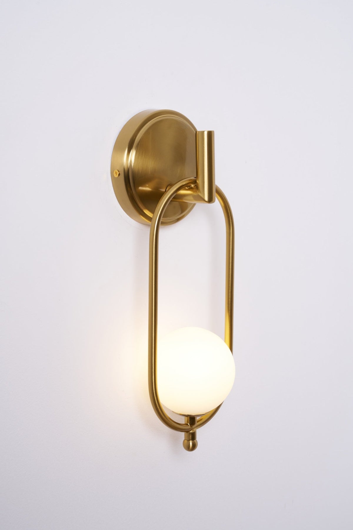 Cumirisra Modern Minimalist Brass Glass Wall Light