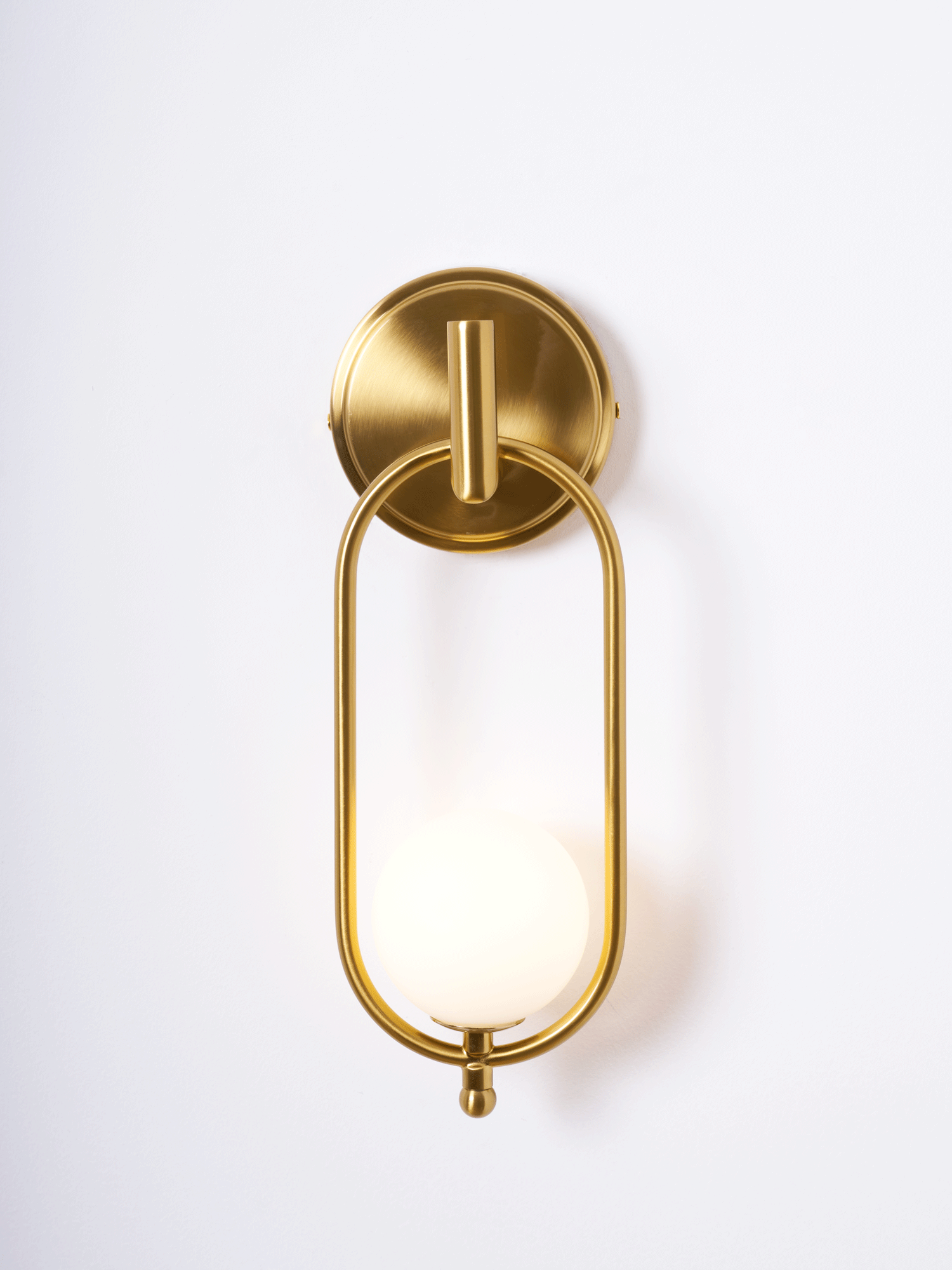 Cumirisra Modern Minimalist Brass Glass Wall Light