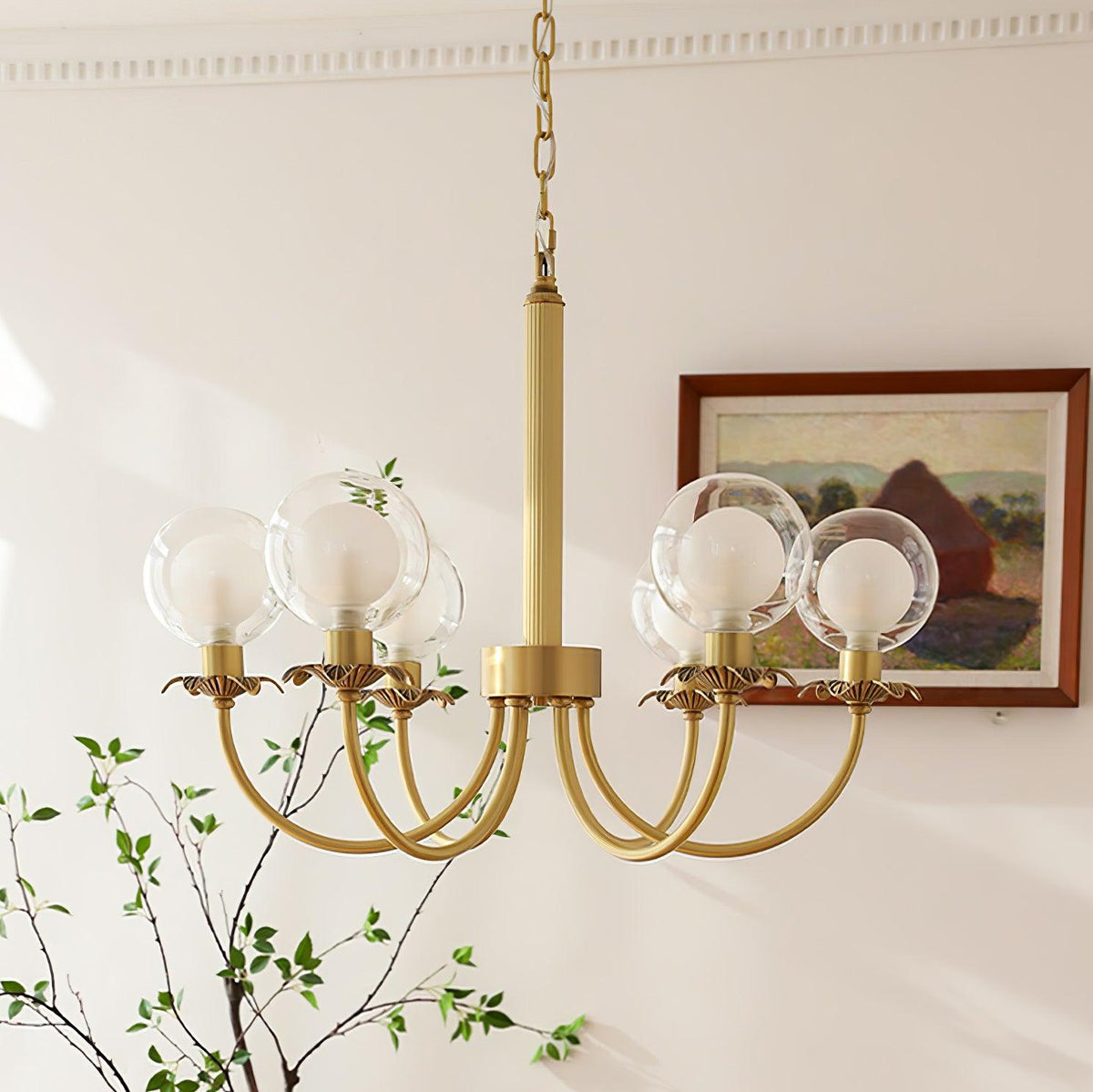 Crown Classic Glass Chandelier