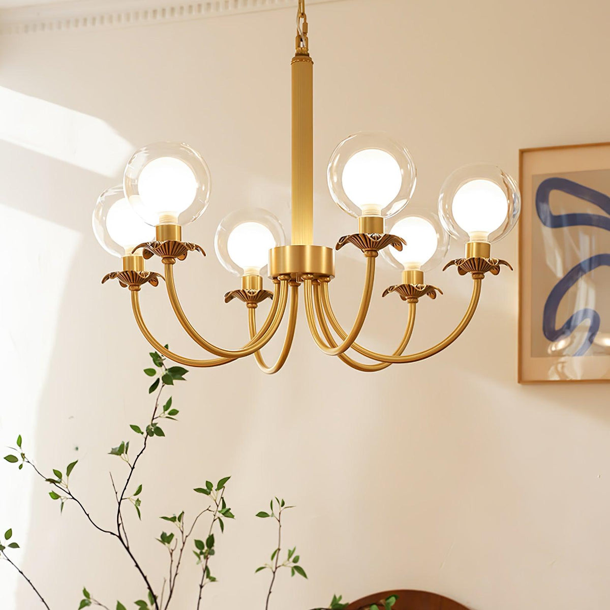 Crown Classic Glass Chandelier