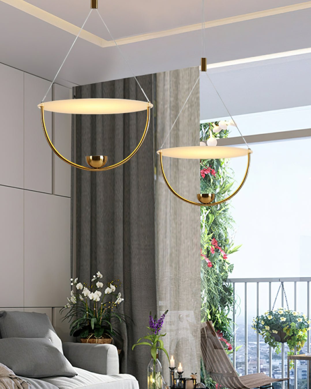 Vecaros Modern Minimalist Disc Pendant Lamp
