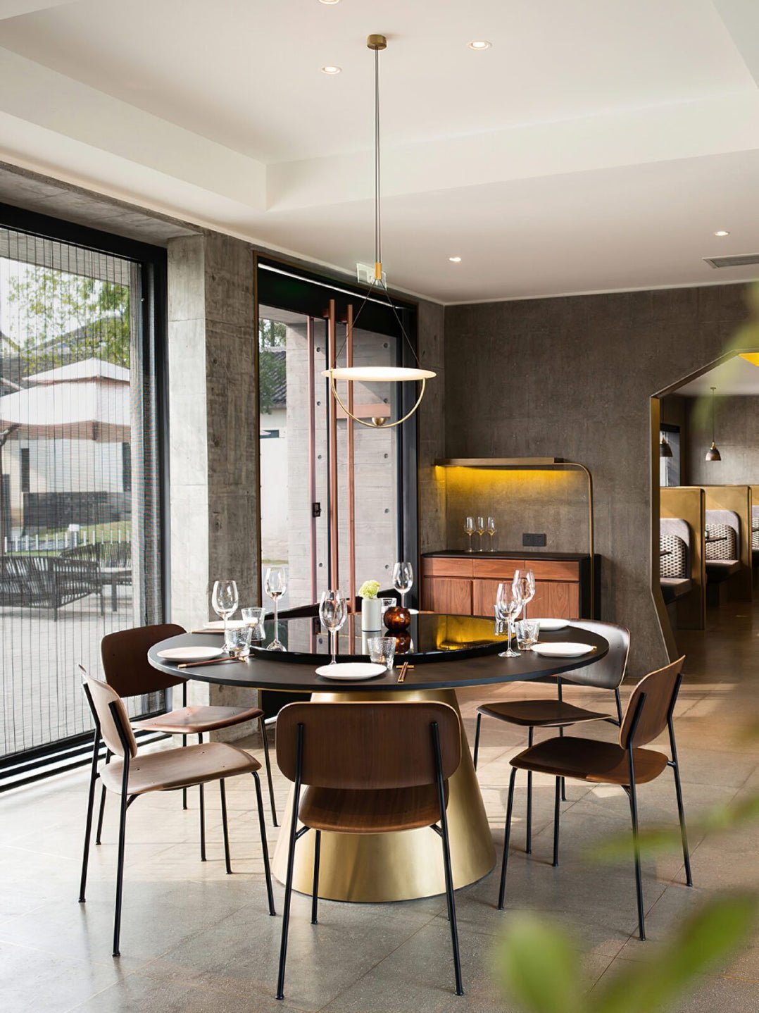 Vecaros Modern Minimalist Disc Pendant Lamp