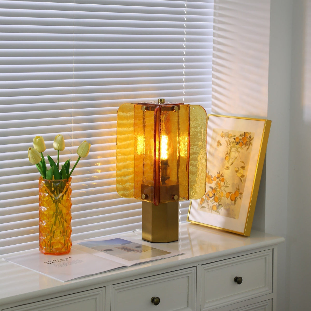 Aurelia Modern Glass Table Lamp