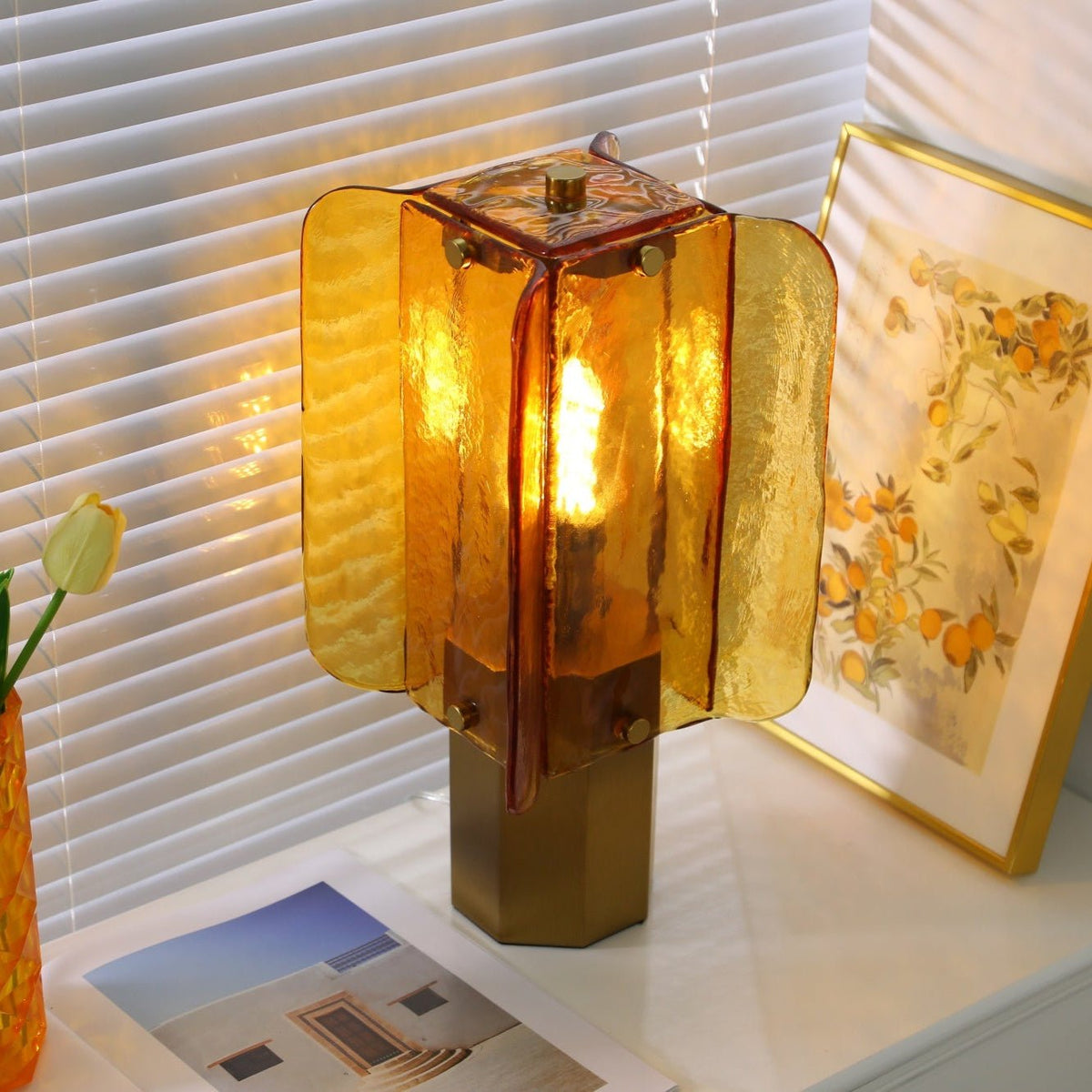 Aurelia Modern Glass Table Lamp