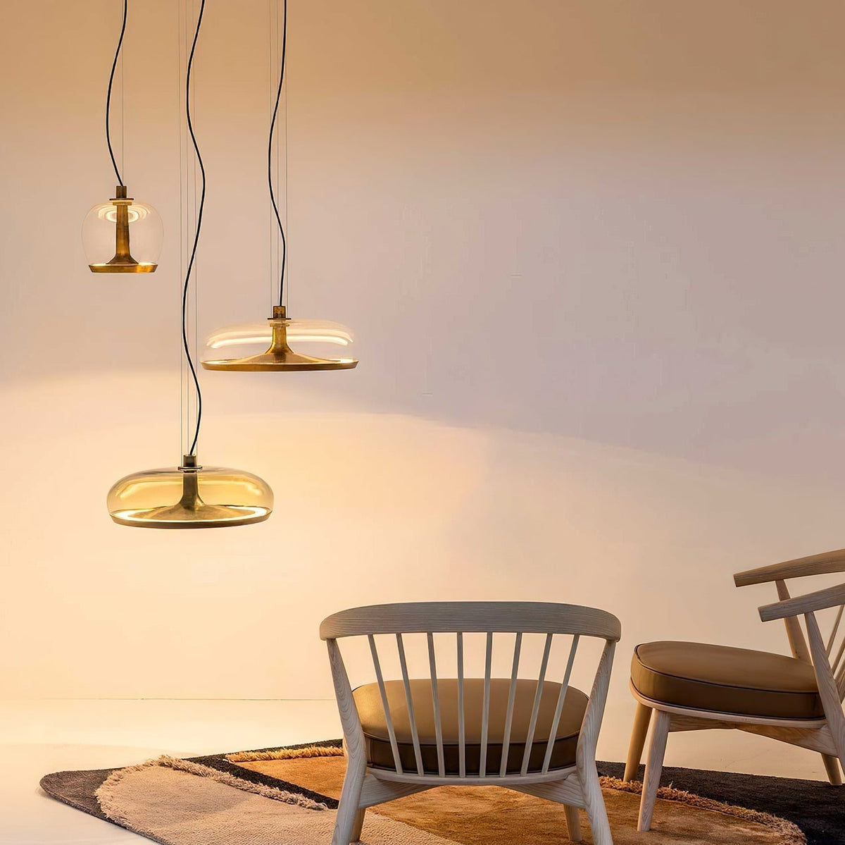 Cotalor Nordic Art LED Glass Pendant Lamp