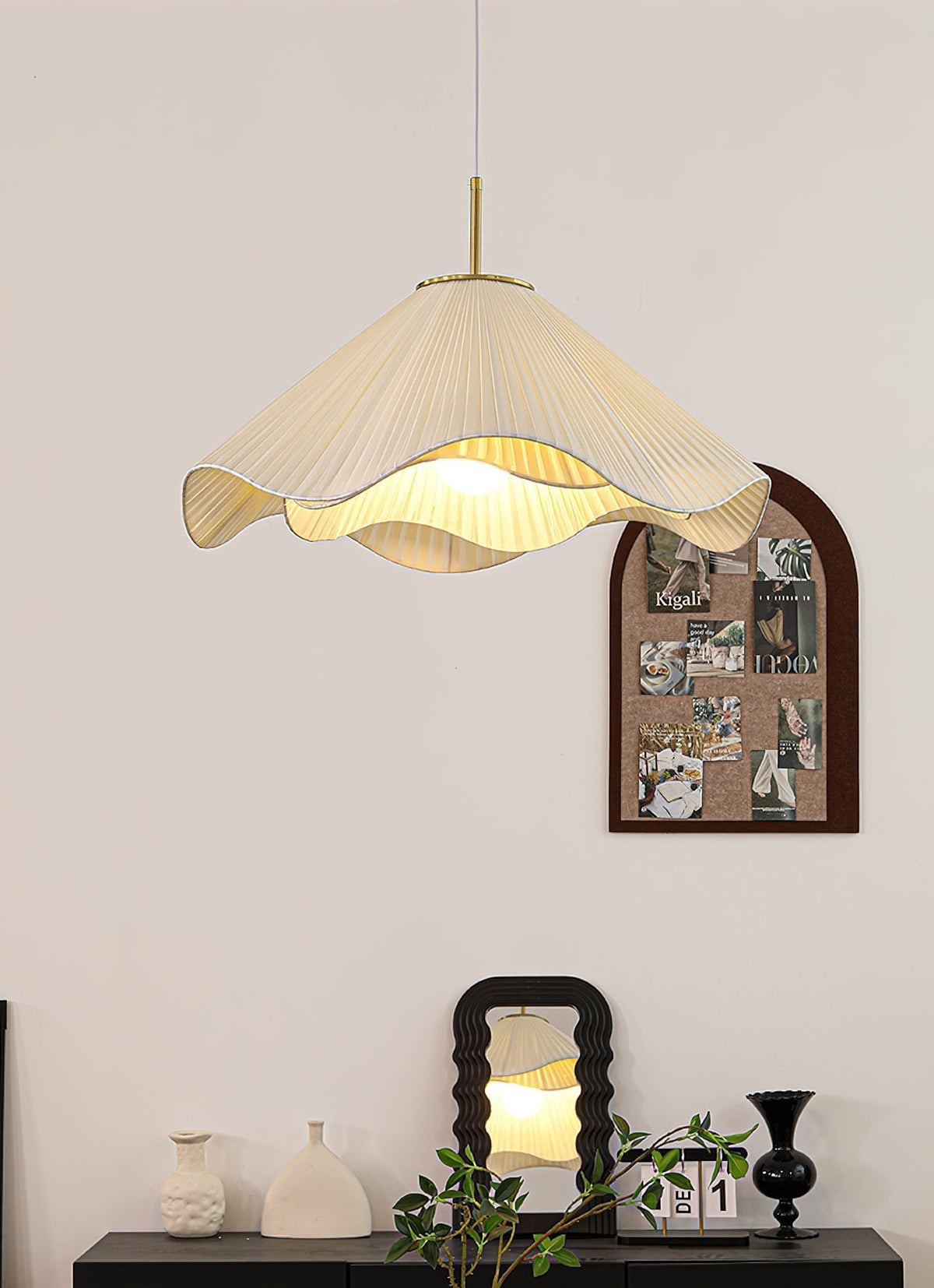 Drift Minimalist Fabric Pendant Light